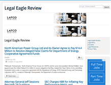 Tablet Screenshot of legaleaglereview.com